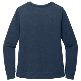 TravisMathew TM1LD003 Ladies Long Weekend Crew - Blue Nights Heather
