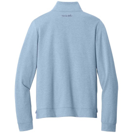 TravisMathew TM1LD007 Ladies Coveside 1/2-Zip - Light Blue Heather