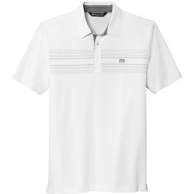 TravisMathew TM1MW450 Monterey Chest Stripe Polo - White
