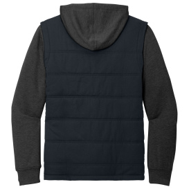 TravisMathew TM1MZ336 Tides Up Hooded Jacket - Black/Black Heather
