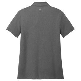 TravisMathew TM1WX002 Ladies Coto Performance Polo - Quiet Shade Grey/Black