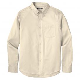 Port Authority W808 Long Sleeve SuperPro React Twill Shirt - Ecru