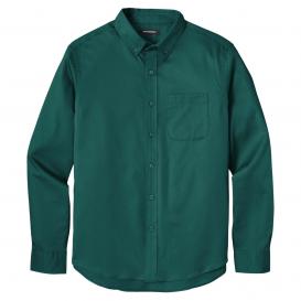 Port Authority W808 Long Sleeve SuperPro React Twill Shirt - Marine Green