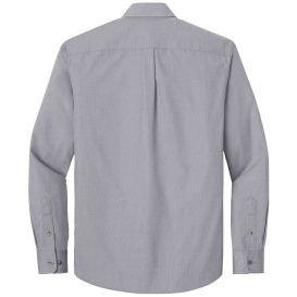 Port Authority W816 Long Sleeve Nailhead Easy Care Shirt - Gusty Gray