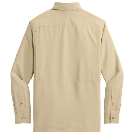 Port Authority W960 Long Sleeve UV Daybreak Shirt - Oat