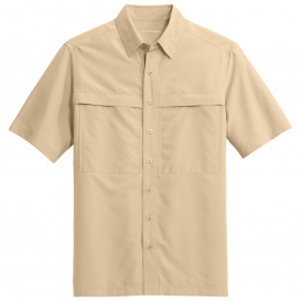 Port Authority W961 Short Sleeve UV Daybreak Shirt - Oat