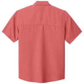 Port Authority W963 Short Sleeve UV Dockside Shirt - Coral Reef