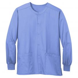 Wink WW3080 Unisex WorkFlex Snap-Front Scrub Jacket - Ceil Blue
