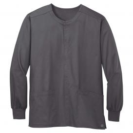 Wink WW3080 Unisex WorkFlex Snap-Front Scrub Jacket - Pewter