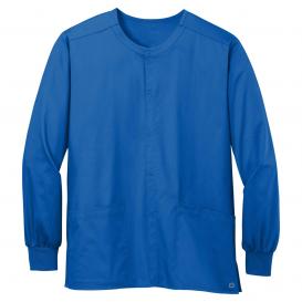 Wink WW3080 Unisex WorkFlex Snap-Front Scrub Jacket - Royal