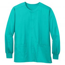 Wink WW3080 Unisex WorkFlex Snap-Front Scrub Jacket - Teal