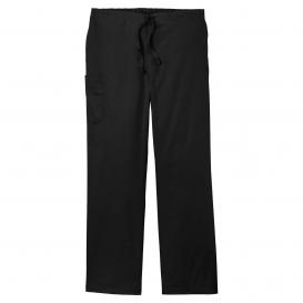 Wink WW3150S Unisex Short WorkFlex Cargo Pocket Scrub Pants - Black