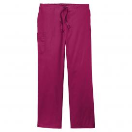 Wink WW3150T Unisex Tall WorkFlex Cargo Pocket Scrub Pants - Wine