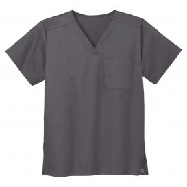 Wink WW3160 Unisex WorkFlex Chest Pocket V-Neck Scrub Top - Pewter