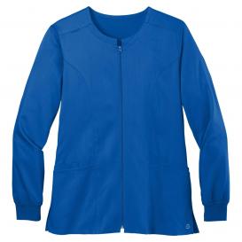 Wink WW4088 Women\'s Premiere Flex Full-Zip Scrub Jacket - Royal