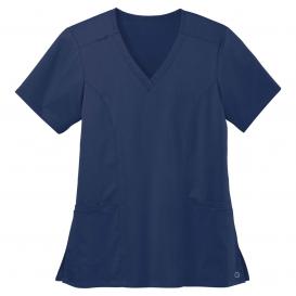 Wink WW4168 Women\'s WorkFlex Mock Wrap Scrub Top - Navy