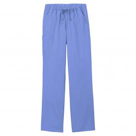 Wink WW4550P Women\'s Petite WorkFlex Cargo Pocket Scrub Pants - Ceil Blue