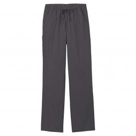 Wink WW4550P Women's Petite WorkFlex Cargo Pocket Scrub Pants - Pewter
