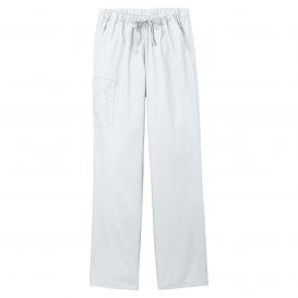 Wink WW4550P Women's Petite WorkFlex Cargo Pocket Scrub Pants - White