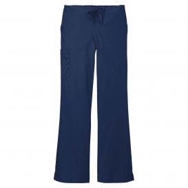 Wink WW4750 Women\'s WorkFlex Flare Leg Cargo Pocket Scrub Pants - Navy