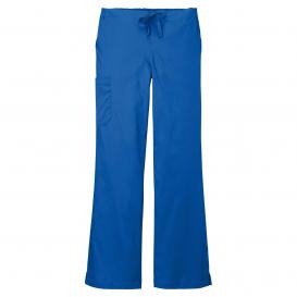 Wink WW4750T Women\'s Tall WorkFlex Flare Leg Cargo Pocket Scrub Pants - Royal