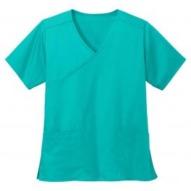 Wink WW4760 Women\'s WorkFlex Mock Wrap Scrub Top - Teal
