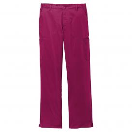 Wink WW5058 Men\'s Premiere Flex Cargo Pocket Scrub Pants - Wine