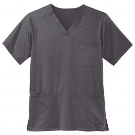 WonderWink WW5068 Men's Premiere Flex V-Neck Scrub Top - Pewter | Full ...