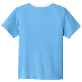 Sport-Tek YST100 Competitor United Crew - Carolina Blue/White