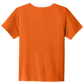 Sport-Tek YST100 Competitor United Crew - Deep Orange/White
