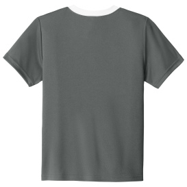 Sport-Tek YST100 Competitor United Crew - Iron Grey/White