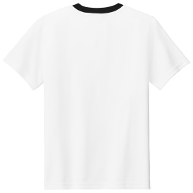 Sport-Tek YST100 Competitor United Crew - White/Black
