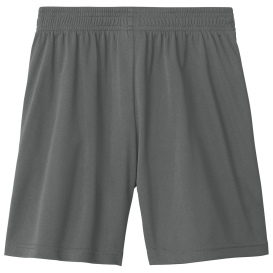 Sport-Tek YST103 Youth Competitor United 5" Shorts - Iron Grey/White