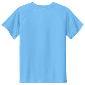 Sport-Tek YST359 PosiCharge Competitor 2-Button Henley - Carolina Blue