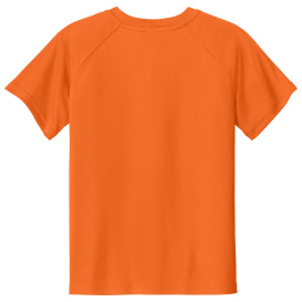 Sport-Tek YST359 PosiCharge Competitor 2-Button Henley - Deep Orange