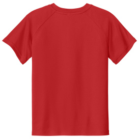 Sport-Tek YST359 PosiCharge Competitor 2-Button Henley - Deep Red