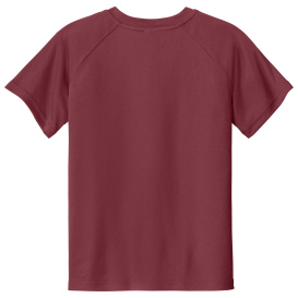 Sport-Tek YST359 PosiCharge Competitor 2-Button Henley - Maroon