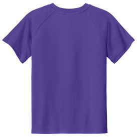Sport-Tek YST359 PosiCharge Competitor 2-Button Henley - Purple