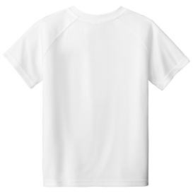 Sport-Tek YST359 PosiCharge Competitor 2-Button Henley - White