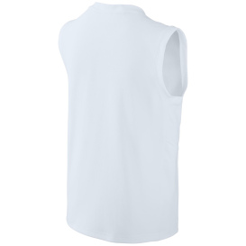Sport-Tek YST441 Youth Club Sleeveless V-Neck - White/White
