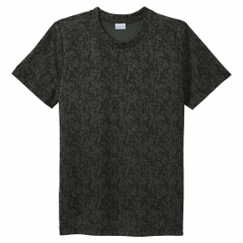 Sport-Tek YST460 Youth Digi Camo Tee - Black