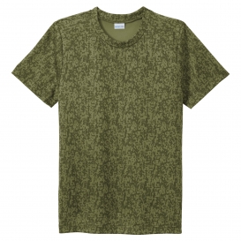 Sport-Tek YST460 Youth Digi Camo Tee - Olive Drab Green