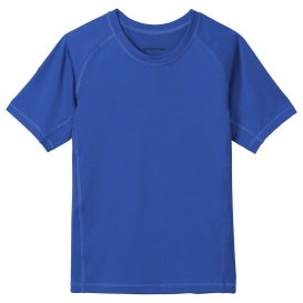 Sport-Tek YST470 Youth Rashguard Tee - True Royal