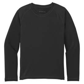 Sport-Tek YST470LS Youth Long Sleeve Rashguard Tee - Black