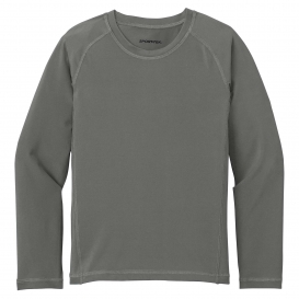 Sport-Tek YST470LS Youth Long Sleeve Rashguard Tee - Dark Smoke Grey