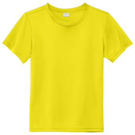 Sport-Tek YST720 Youth PosiCharge Re-Compete Tee - Neon Yellow