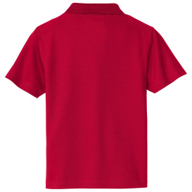 Sport-Tek YST740 Youth UV Micropique Polo - Deep Red