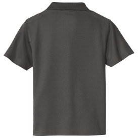 Sport-Tek YST740 Youth UV Micropique Polo - Graphite