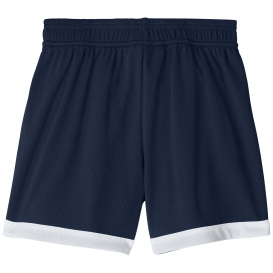 Sport-Tek YST901 Youth Rival Basketball 5" Shorts - True Navy/White