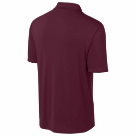 Sport-Tek ST104 Competitor United Polo - Maroon/White